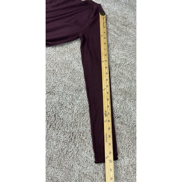 Intimissimi Ultralight with Cashmere Boat Neck Top Dark Burgundy Size S NWT - Picture 8 of 12